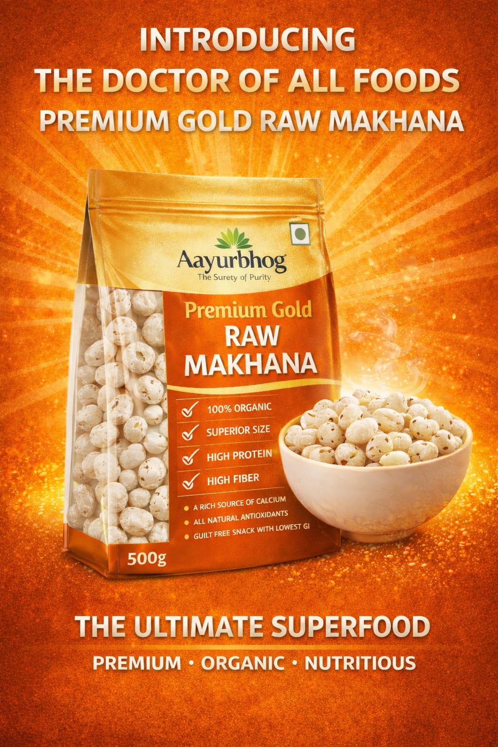 Raw Gold Makhana